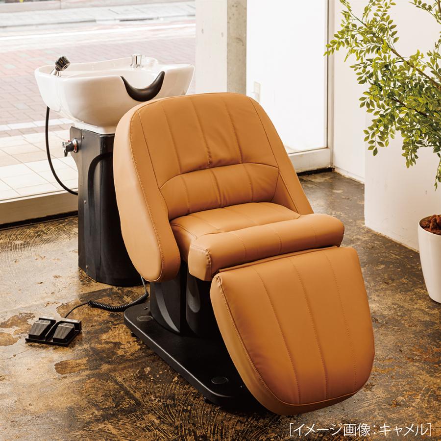 シャンプー台/電動リクライニング椅子 ダークブラウン 新品/送料無料】『電動シャンプーユニットBURLY(バーリー) JWWA