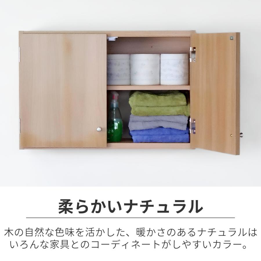 鏡面扉 吊戸棚 幅60S(奥行22) 完成品 日本製 国産 送料無料 鏡面 光沢
