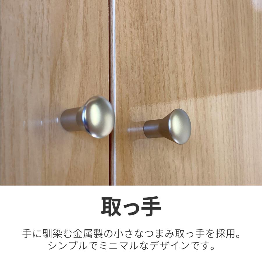 鏡面扉 吊戸棚 幅60L(奥行30) 完成品 日本製 国産 送料無料 鏡面 光沢