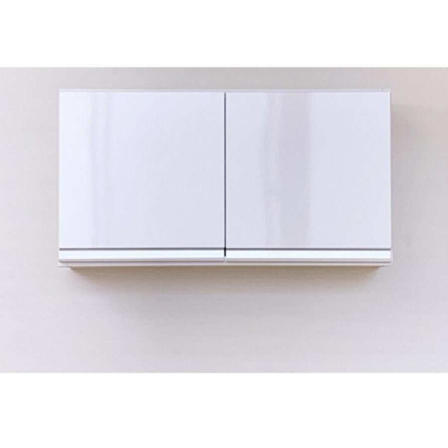 プレミアム吊り戸棚 幅75 横型 L（奥行30） ホワイト色