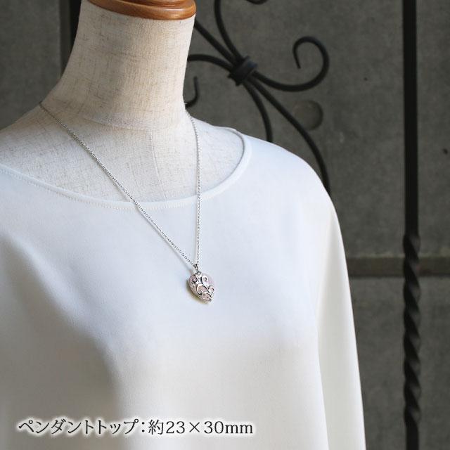 ネックレス ローズクォーツ ハート ペンダント ギフト プレゼント  入学式 卒業式｜salondejewelry｜03