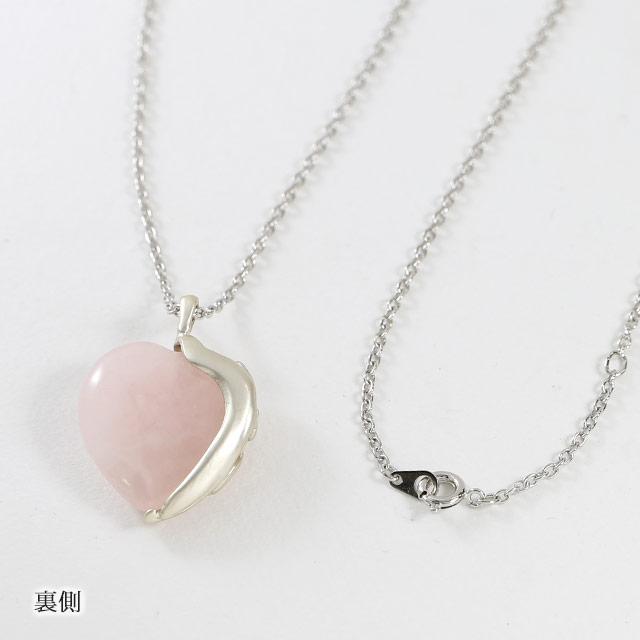 ネックレス ローズクォーツ ハート ペンダント ギフト プレゼント  入学式 卒業式｜salondejewelry｜06