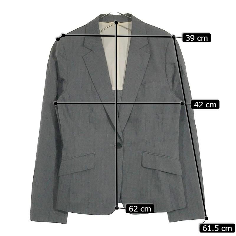 【10126】 perfet suit パーフェクトスーツ スーツ サイズ13AR グレー サイズ XL相当 シンプル 入学式 お祝い フォーマル レディース｜salport-store｜03