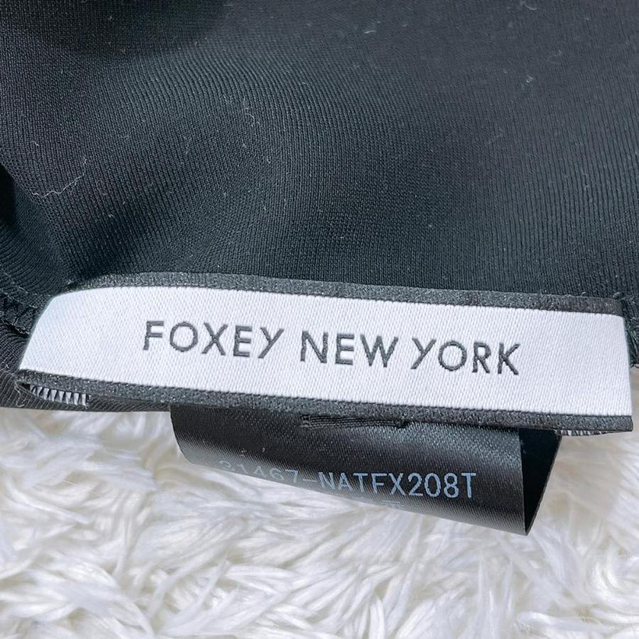 【10759】美品 FOXEY NEW YORK トップス 38 M〜Lサイズ相当 ブラック フォクシーニューヨーク シースルー 長袖 黒 レディース 婦人 重ね着｜salport-store｜03
