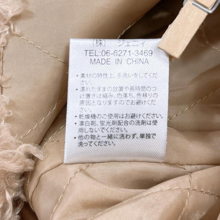 【11777】B品 feefossette アウター 130センチ ブラウン 訳あり商品 ジェニィ ベスト キッズ 子供服 モコモコ かわいい ベージュ シンプル｜salport-store｜06