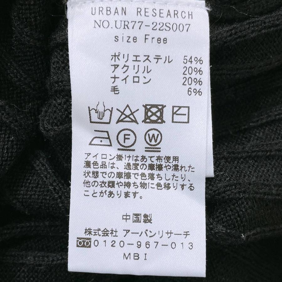 レディース F URBAN RESEARCH トップス セーター ニットセーター 長袖 ブラック 黒 丸ネック シンプル アーバンリサーチ 【21096】｜salport-store｜08