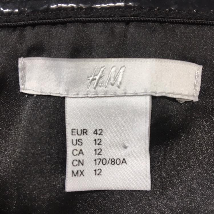 レディースEUR42 M H&M オールインワン ボトムス ブラック 黒 シンプル 無地 ポリエステル100% エイチアンドエム【26842】｜salport-store｜03