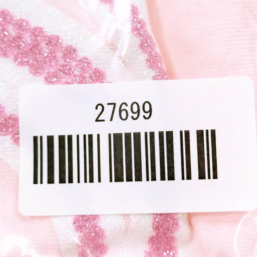 【27699】 DollyRibbon ドーリーリボン 半袖Tシャツ カットソー サイズ110 ピンク ラメ グリッター レース 袖フリル かわいい キッズ｜salport-store｜10