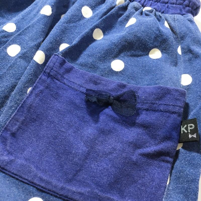 【28242】 knitpranner ニットプランナー ショートパンツ サイズ140 ネイビー 子供服 女の子 可愛い 水玉 ポップ ポケット付き キッズ｜salport-store｜06