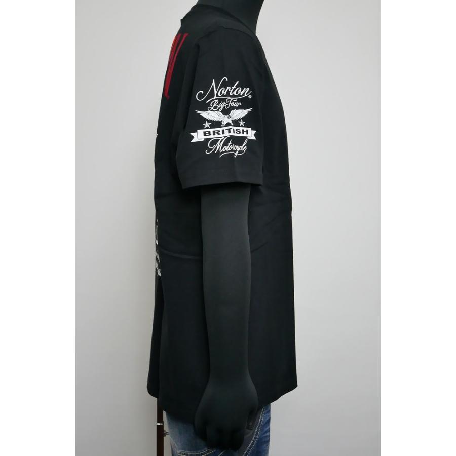 ノートン（NORTON） 服 Tシャツ MAXグラデ刺繍T ブラック Lサイズ 