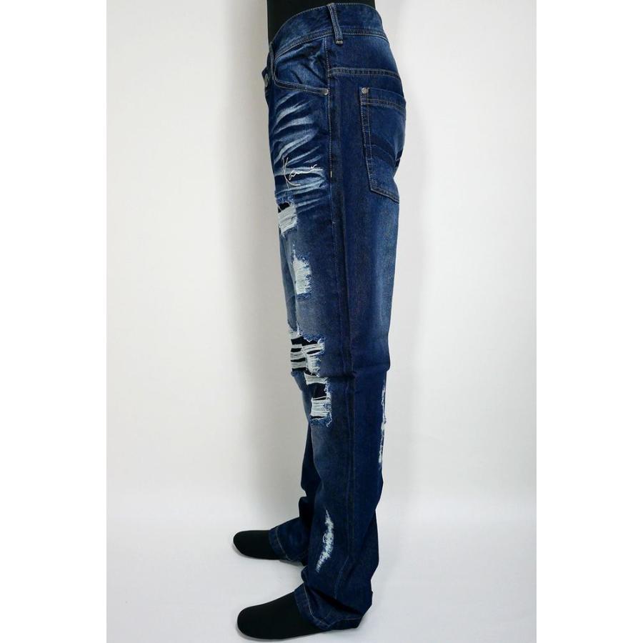 Karl Kani（カールカナイ） ボトムス ダメージクロスステッチデニム