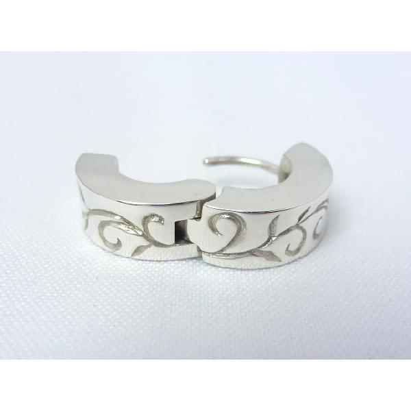 ハワイアンジュエリー シルバーピアス リングピアス 1個売り ハンドメイド 日本製 Hawaiian Leaf SA2 |  | 03