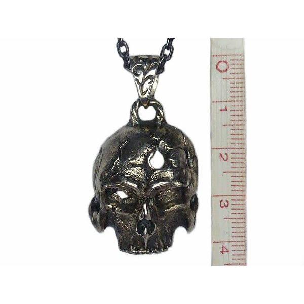 シルバーアクセサリー ネックレス ペンダント ハンドメイド 日本製 SCULL SA3 |  | 05