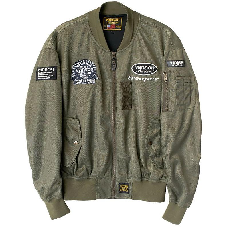 VANSON（バンソン） 服 ジャケット JACKET KHAKI-IVORY Lサイズ