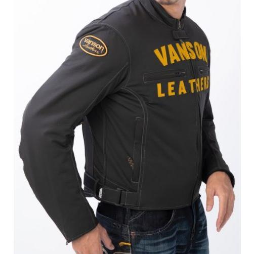VANSON　ライダースジャケット VANSON ジャケット/vanson/バンソン/NYLONJACKET/BLACK-YELLOW