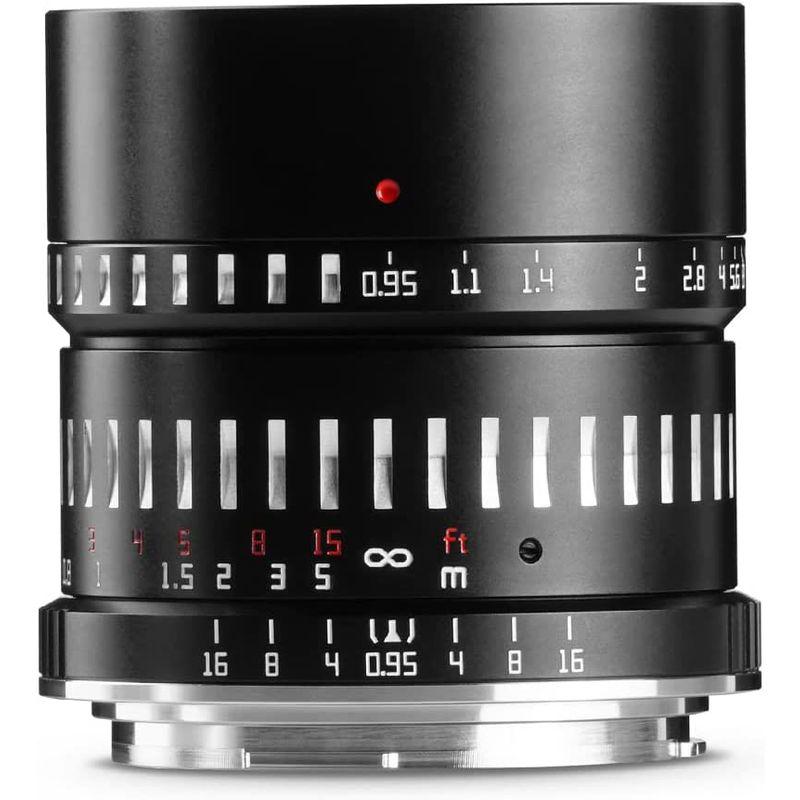 銘匠光学 TTArtisan 50mm f/0.95 C RFマウント・APS-C (ブラック×シルバー) 50mm TTArtisan f/0 RFマウント APS ブラック×シルバー