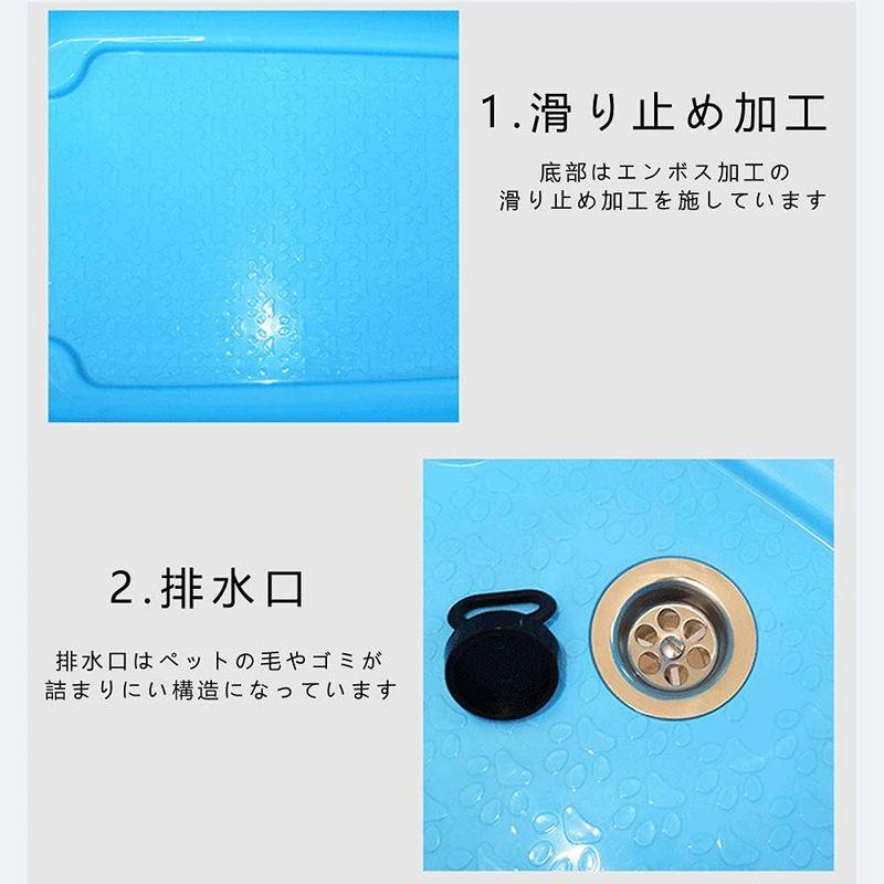 家庭用 ドッグバス ペットバス 浴槽 バスタブ プラスチック製 小型犬 中型犬 ホワイト ドッグバス ペットバス 浴槽 バスタブ プラスチック製 小型犬 中型犬 ホワイト 　 5*49 5*28