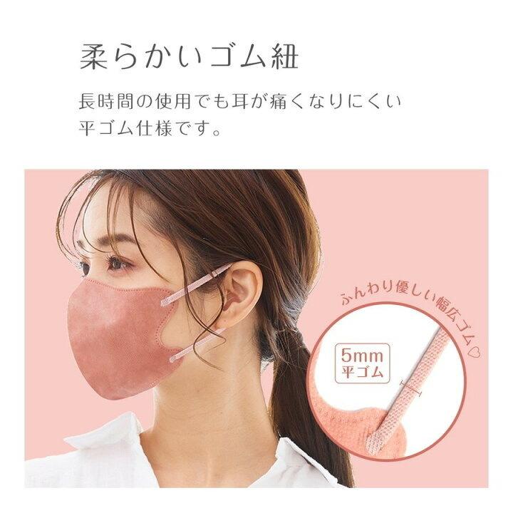 CICIBELLA バイカラー 血色マスク 3Dマスク 小顔 立体マスク 20枚