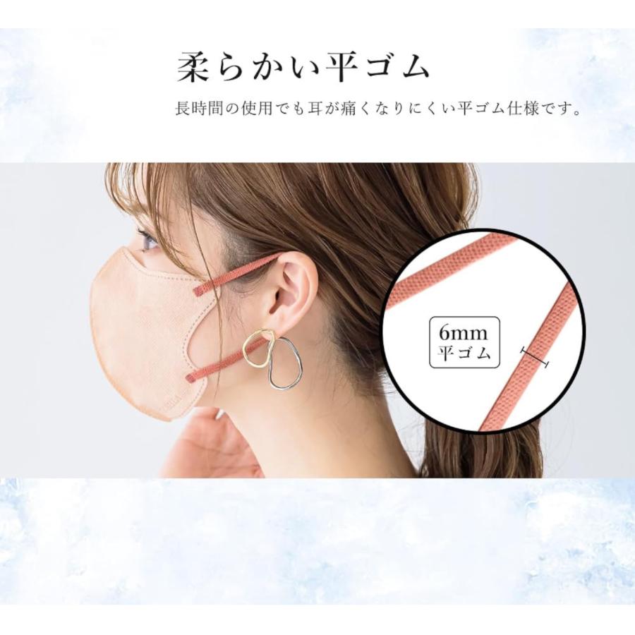 CICIBELLA バイカラー 冷感マスク お得な 60枚 Cタイプ cicibella 3D