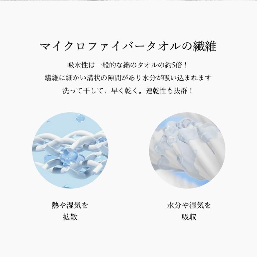 CICIBELLA ヘアドライタオルキャップ 速い吸水 5倍の高い吸水率 吸水