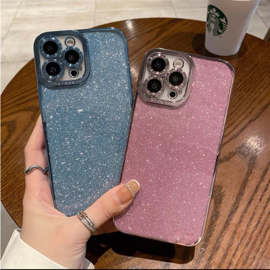 new iPhone17 シリーズ対応 キラキラ ラメ 背面クリア TPU ソフト