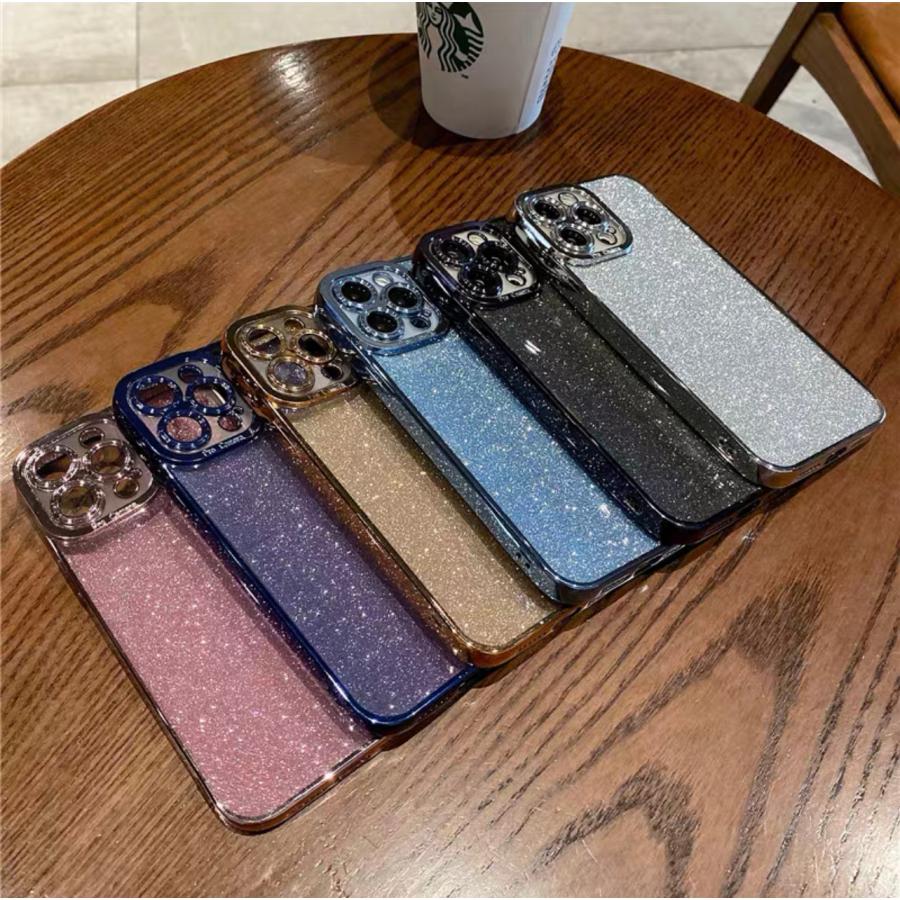 new iPhone17 シリーズ対応 キラキラ ラメ 背面クリア TPU ソフト