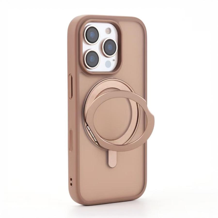 新入荷 iPhoneケース MagSafe対応 360度回転リング付 クリア 透明