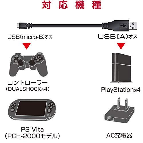 エレコム USBケーブル microUSB 1m PS4コントローラー(DUALSHOCKR4)を充電できる ブラック GM-U2CAMB10B｜samakei-shop｜07