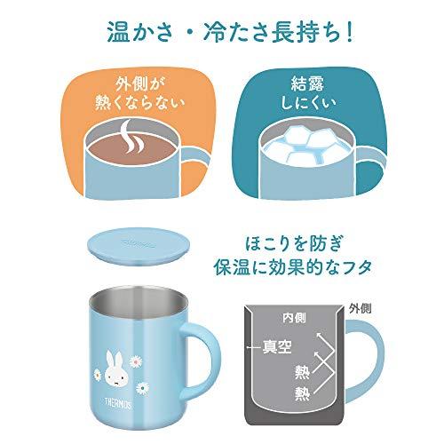 サーモス 真空断熱マグカップ 350ml ミッフィー ライトブルー JDG-350B LB｜samakei-shop｜06