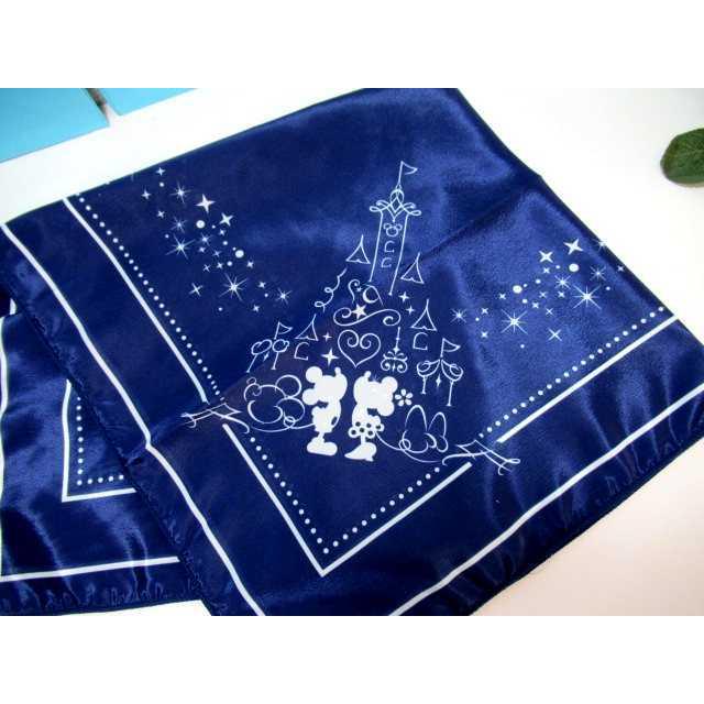 ミッキーマウス スカーフ ライトブルー Disney（ディズニー） 送料無料 ミッキー ミニー 非売品 スカーフ