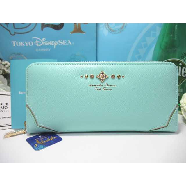 送料無料 サマンサタバサ 限定 プリンセス ジャスミン 本牛革 ラウンド  