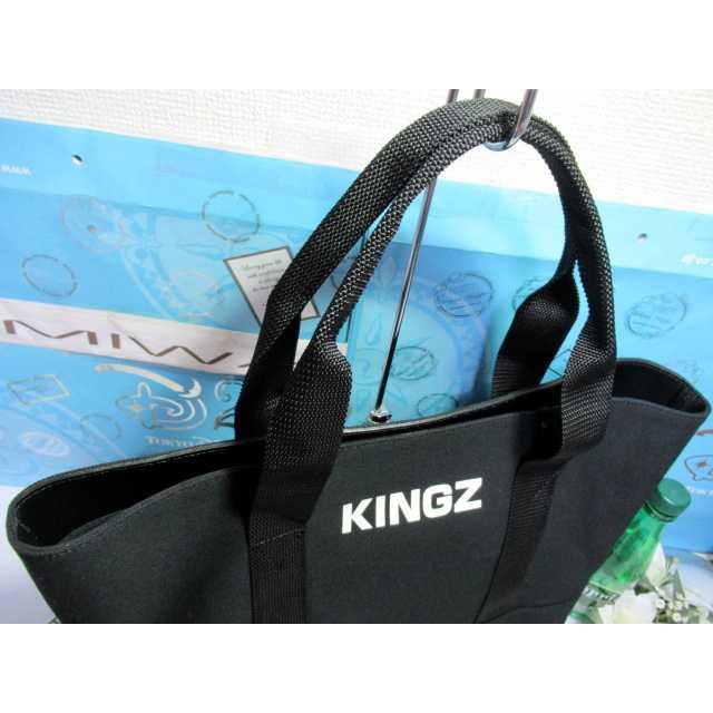 キングズ バイ サマンサタバサ ロゴ入 キャンバス トートバッグ 2色 黒