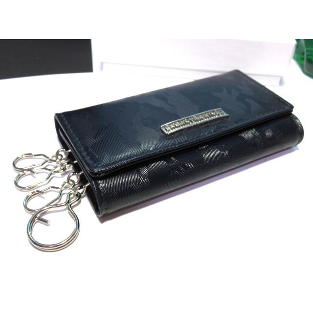 送料無料 キングズ バイ サマンサタバサ カモフラ柄 型押 牛革 キーケース 4連 キーリング1 新品 ネイビー 新品 証明書付 ギフト包装無料 サマンサキングズ | SAMANTHA KINGZ | 04