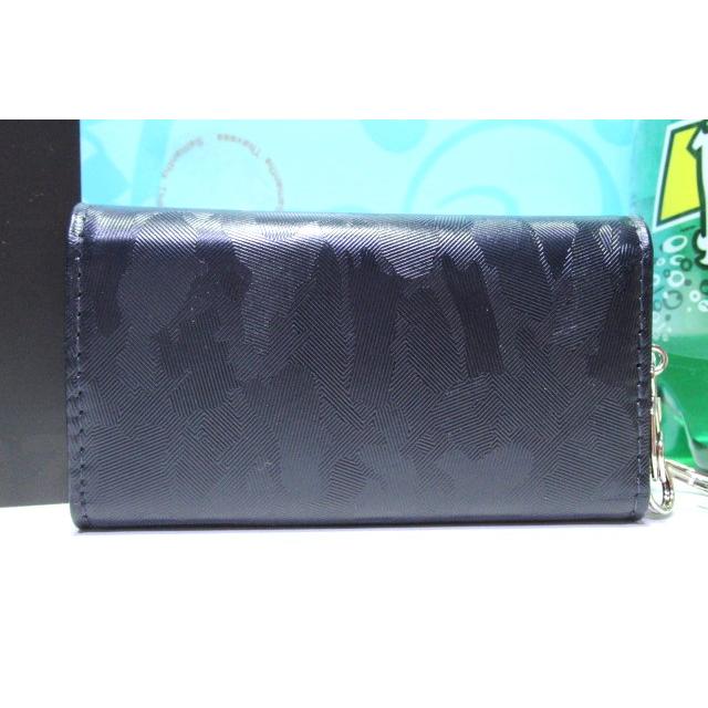 送料無料 キングズ バイ サマンサタバサ カモフラ柄 型押 牛革 キーケース 4連 キーリング1 新品 ネイビー 新品 証明書付 ギフト包装無料 サマンサキングズ | SAMANTHA KINGZ | 07