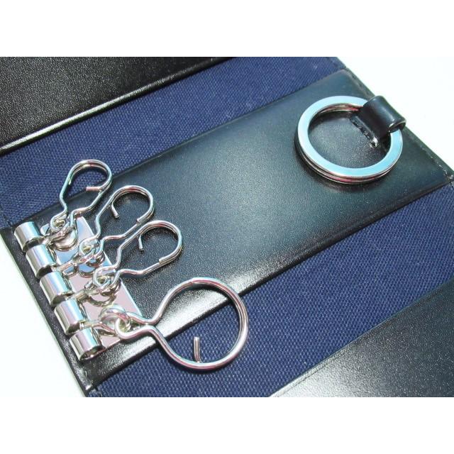 送料無料 キングズ バイ サマンサタバサ カモフラ柄 型押 牛革 キーケース 4連 キーリング1 新品 ネイビー 新品 証明書付 ギフト包装無料 サマンサキングズ | SAMANTHA KINGZ | 09