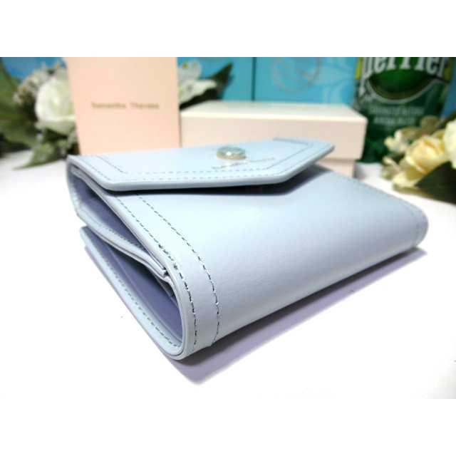 kuku SamanthaThavasa 二つ折り財布 水色 ホワイト kuku様専用 SamanthaThavasa 二つ折り財布 水色 ホワイト - メルカリ