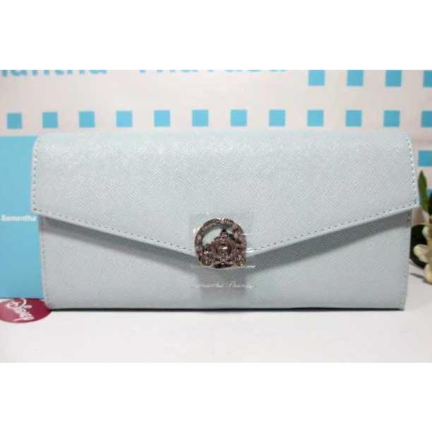 送料無料 サマンサタバサ 限定 シンデレラ 馬車チャーム付 財布 本牛革 長財布 被型 長財布 ディズニー 薄青 サマンサベガ ギフト包装無料 プリンセス 証明書付 新品 Samathava コレクション ディズニー St Cinderella Basha Lw Kb Bl 1 中古