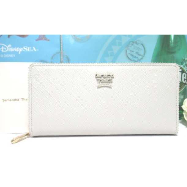 送料無料 サマンサタバサ ロゴ入り 型押 本牛革 フリル カット 