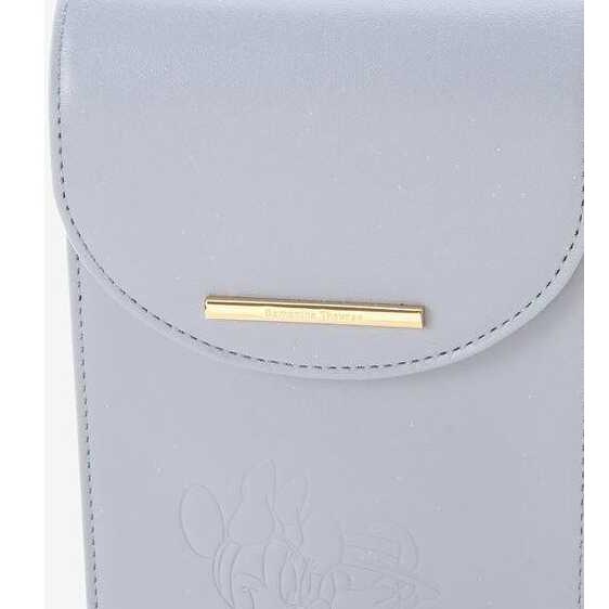 ✈ 美品　ディズニー　ミッキー　ミニー　レザー　2WAY　財布 ショルダーバッグ ディズニー】ミッキー ミニー 未使用 美品 レザー ショルダーバッグ 黒