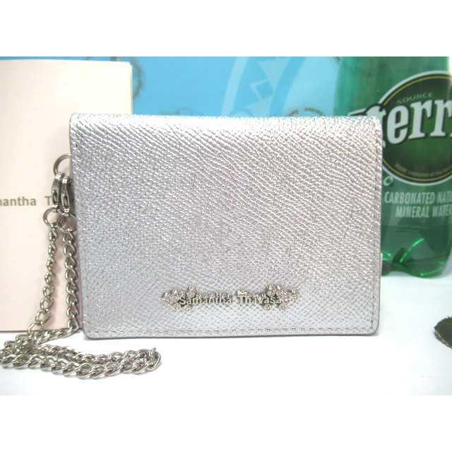 初回限定 送料無料 サマンサタバサ 限定 本牛革 ビジュー付 ロゴ入り パスケース カード入れ 定期入れ 二つ折り チェーン付 シルバー 新品 証明書付 ギフト包装無料 St Pc Xmas Sv Samathava コレクション 通販 Yahoo ショッピング 新品本物 Www Skylanceronline Com