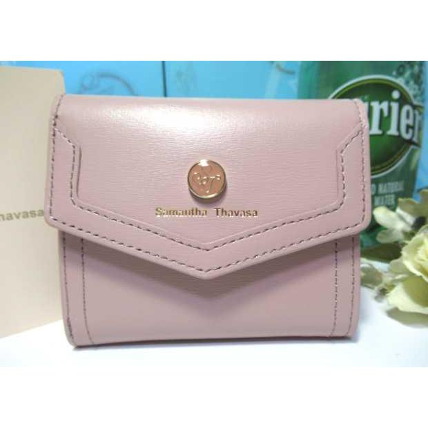 Samantha Thavasa ピンク 三つ折り財布 サマンサタバサ Samantha Thavasa シンプルラメ 三つ折り財布