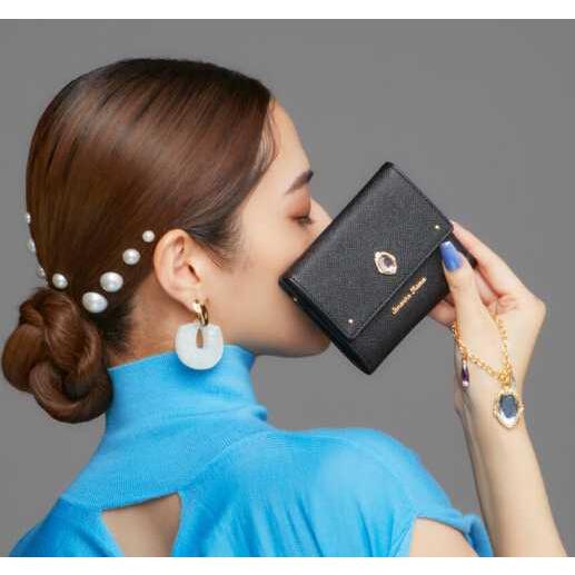 Samantha Thavasa - ちゃっぴーサマンサタバサ×ツイステ　受注コラボ二つ折り財布　サバナクロー Samantha Thavasa 送料無料 サマンサタバサ 限定 ディズニー