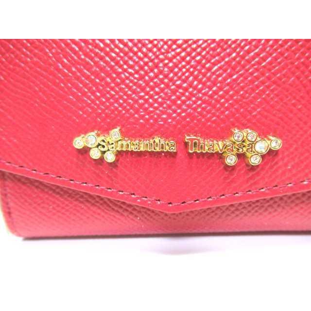 Samantha Thavasa（サマンサタバサ） 限定 ロゴ入 牛革 三つ折り財布