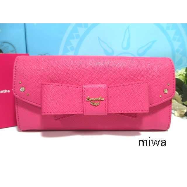 送料無料 サマンサベガ でか リボン 被型 長財布 フューシャピンク 濃桃 サマンサタバサ 新品 証明書付 ギフト包装無料 開運 金運 恋愛運up Sv Lw Dekaribon Kb Fp Samathava コレクション 通販 Yahoo ショッピング