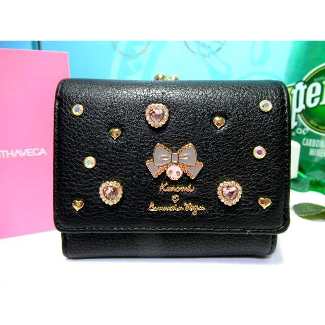 送料無料 サマンサベガ 限定 クロミ 折財布 三つ折り財布 ミニ財布