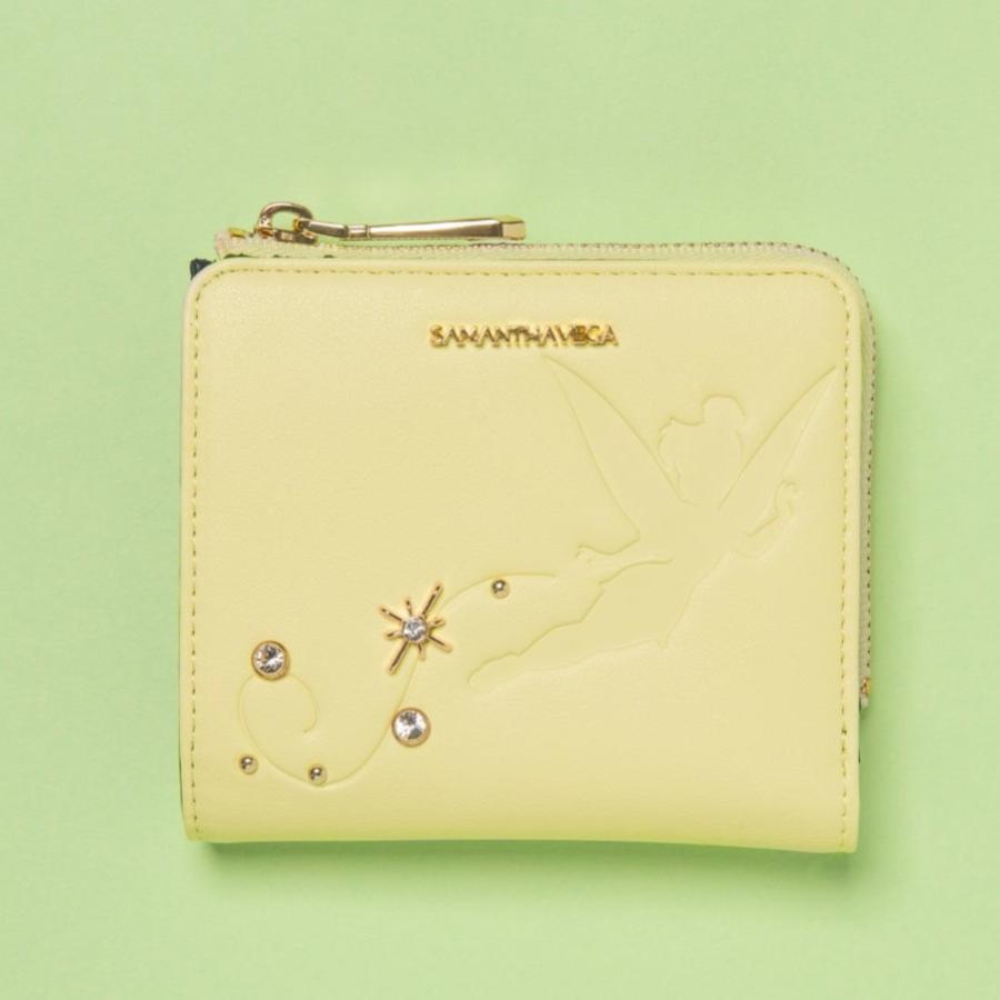 サマンサタバサ　ティンカーベル　ミニ財布 Samantha Vega（サマンサベガ） 限定 ティンカーベル 二つ折り財布 折