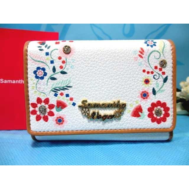 送料無料 サマンサベガ フラワー プリント 三つ折り財布 ミニ財布 折財布 白 花柄 新品 証明書付 ギフト包装無料 開運 金運up サマンサタバサ Samantha Vega Sv W Fp W Samathava コレクション 通販 Yahoo ショッピング