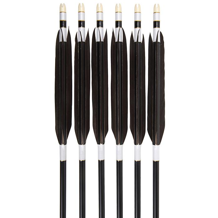 流行に 遠的矢 黒ヤリ羽 1913シャフト 6本組 イーストン 黒シャフト 推奨弓力13kg 16ｋｇ 送料無料 弓道 矢 D 1729 人気満点 Artmedia Ba