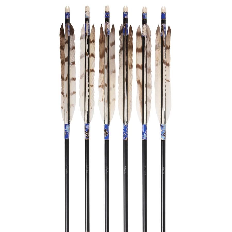 白手羽 1913 6本組 2種類 イーストン シャフト 黒 和紙巻き ジュラルミン 推奨弓力 10〜13kg 送料無料 【D-1795】 弓道 矢 弓具 近的矢 羽 山武弓具店 女性向き | ブランド登録なし | 04