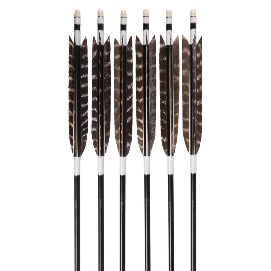 ワイルドターキー 2015 2種類 6本組 イーストン 黒 茶 和紙巻き ジュラルミン 推奨弓力 13〜18kg 送料無料 【D-1798】 弓道 矢 弓具 近的 山武弓具店 男性向き | ブランド登録なし | 03